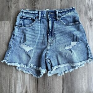 Abercrombie And Fitch High Rise Curve Love Denim Shorts Women's Size 26 / 2